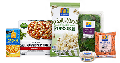 Choose from our Exclusive Brands, like O Organics Salad, Open Nature Pizza, Signature Select Mac and Cheese and more.
