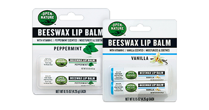 Choose from Peppermint or Vanilla Beeswax Lip Balm